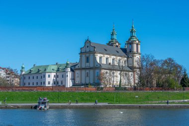 Krakow, Polonya 'daki antik Aziz Michael Başmelek Kilisesi.