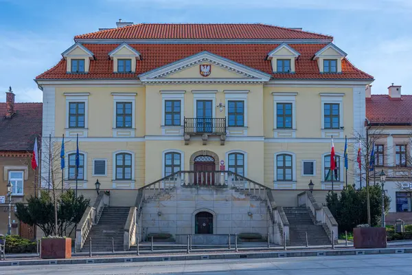 Polonya 'nın Wieliczka şehrinin ana meydanı.