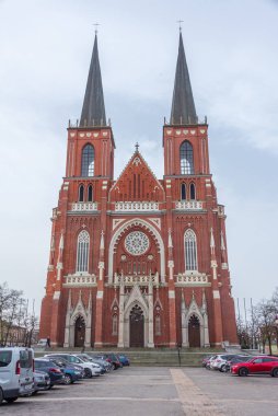 Czestochowa, Poland.IMAGE 'deki Kutsal Aile Bazilikası