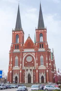 Czestochowa, Poland.IMAGE 'deki Kutsal Aile Bazilikası