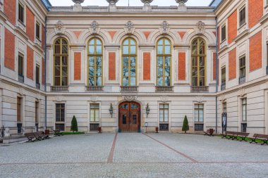 Pszczyna şatosunun Poland.IMAGE görünümü