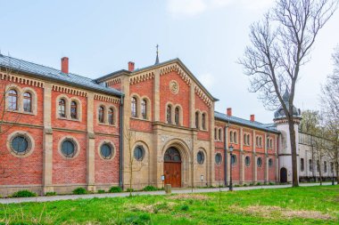 Pszczyna Şato Parkı 'ndaki ahırlar.