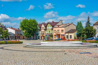 Lowicz, Poland.IMAGE 'deki Rynek Meydanı