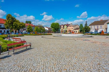 Lowicz, Poland.IMAGE 'deki Rynek Meydanı