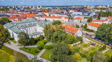 Plock, Poland.IMAGE 'in Panorama manzarası