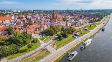 Torun 'un Poland.IMAGE' deki hava manzarası