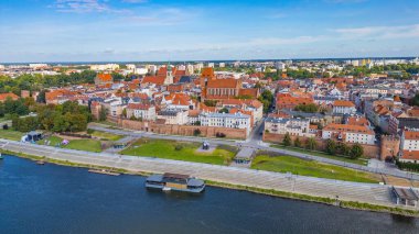 Torun 'un Poland.IMAGE' deki hava manzarası