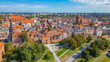 Torun 'un Poland.IMAGE' deki hava manzarası
