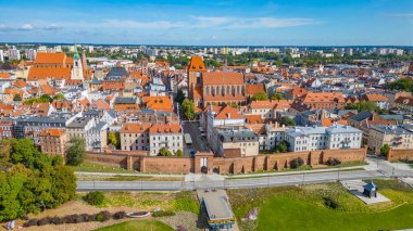 Torun 'un Poland.IMAGE' deki hava manzarası