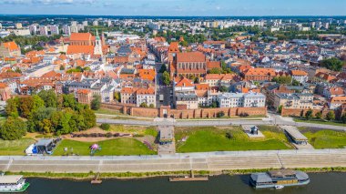 Torun 'un Poland.IMAGE' deki hava manzarası