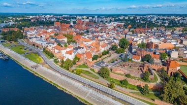 Torun 'un Poland.IMAGE' deki hava manzarası