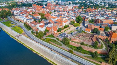 Torun 'un Poland.IMAGE' deki hava manzarası