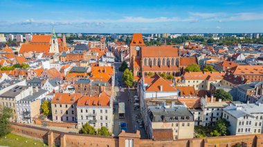 Torun 'un Poland.IMAGE' deki hava manzarası
