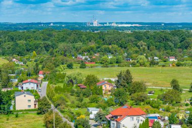 Chelmno yakınlarındaki Polonya manzarası. Görüntü
