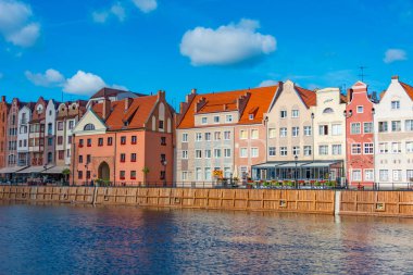 Güneşli bir günde Gdansk Rıhtımı, Poland.IMAGE