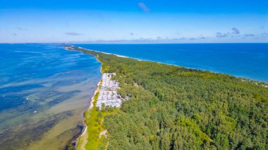Poland.IMAGE 'deki Hel yarımadasının panorama görüntüsü
