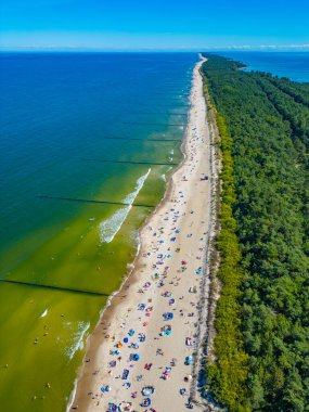 Poland.IMAGE 'deki Hel yarımadasının panorama görüntüsü