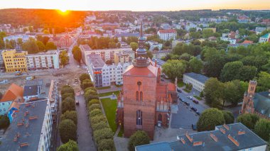 Slupsk, Poland.IMAGE 'in gündoğumu manzarası