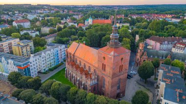 Slupsk, Poland.IMAGE 'in gündoğumu manzarası