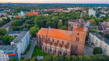 Slupsk, Poland.IMAGE 'in gündoğumu manzarası