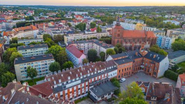 Slupsk, Poland.IMAGE 'in gündoğumu manzarası