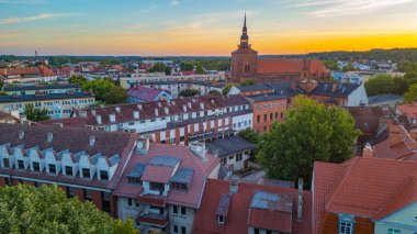 Slupsk, Poland.IMAGE 'in gündoğumu manzarası