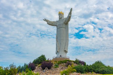 Swiebodzin 'deki İsa Heykeli, Poland.IMAGE