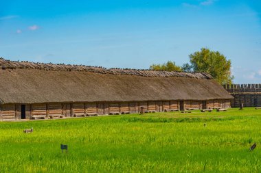 Poland.IMAGE Biskupin 'deki Arkeoloji Müzesi