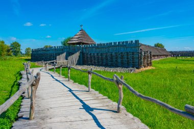 Poland.IMAGE Biskupin 'deki Arkeoloji Müzesi