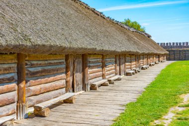 Poland.IMAGE Biskupin 'deki Arkeoloji Müzesi