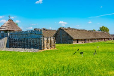 Poland.IMAGE Biskupin 'deki Arkeoloji Müzesi