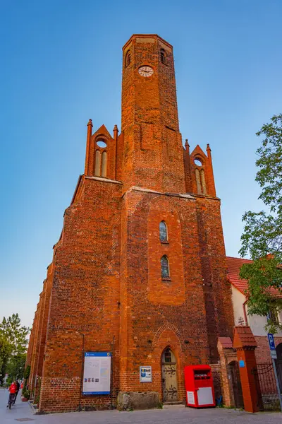 Slupsk, Poland.IMAGE 'deki Aziz Hyacinth Kilisesi