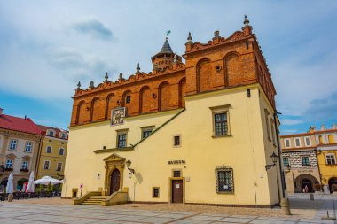 Tarnow, Poland.IMAGE Rynek Meydanı belediye binası