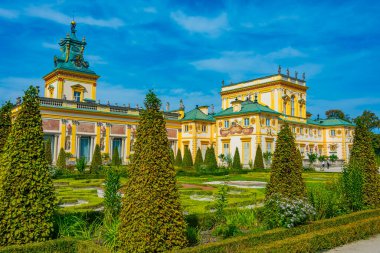 Varşova, Poland.IMAGE Wilanow Sarayı 'nda yaz günü.