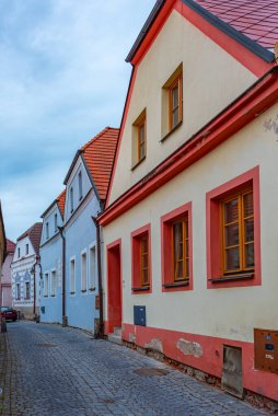 Çek Cumhuriyeti 'nin Tabor kentindeki Dar Sokak. Görüntü