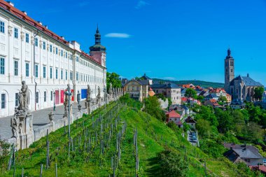 Çek Cumhuriyeti 'nde Kutna Hora' nın panorama görüntüsü.