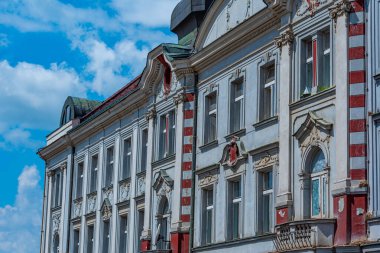 Çek Cumhuriyeti 'nin Benesov u Prahy kentindeki binalar.