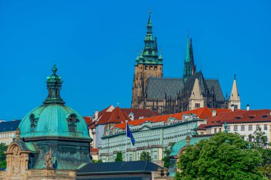 Straka Akademisi ve Prag Şatosu Prag, Çek Cumhuriyeti.