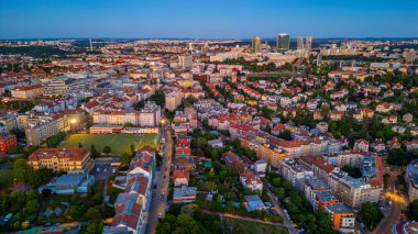Çek Cumhuriyeti Prag 'daki Nusle Panorama görüşü.