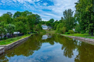 Çek Cumhuriyeti 'nden Jindrichuv Hradec' ten geçen Nezarka Nehri.
