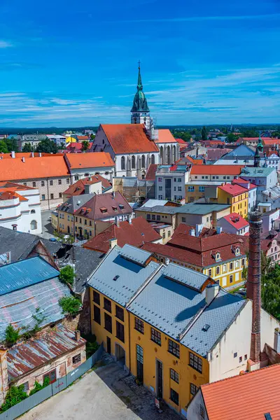 Çek Cumhuriyeti 'nde Jindrichuv Hradec Panoraması.