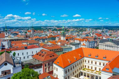 Çek Cumhuriyeti 'nin eski Brno kentinin silüeti.