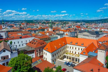 Çek Cumhuriyeti 'nin eski Brno kentinin silüeti.