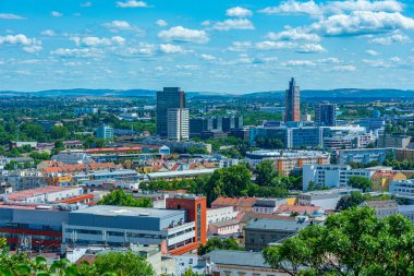 Çek Cumhuriyeti 'nin Brno kentinin panorama manzarası.