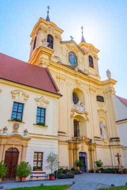 Çek Cumhuriyeti 'nin Rajhrad kentinde Benedikt manastırı.