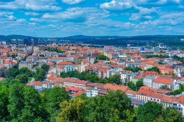 Çek Cumhuriyeti 'nin Brno kentinin panorama manzarası.