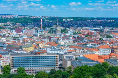 Çek Cumhuriyeti 'nin eski Brno kentinin silüeti.