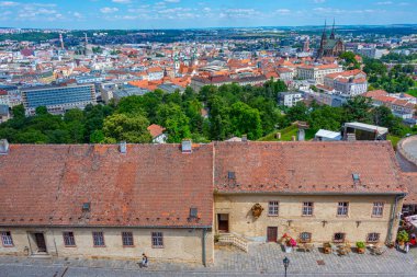 Çek Cumhuriyeti 'nin eski Brno kentinin Panorama manzarası.