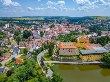 Çek kenti Polna.IMAGE Panorama Manzarası