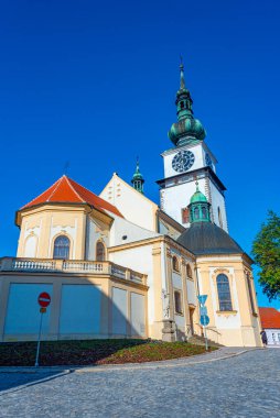 Çek Cumhuriyeti Trebic 'teki Saint Martin Kilisesi. Görüntü